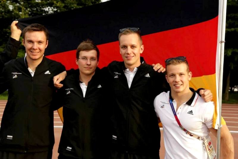 Das deutsche Trap-Team der Universiade 2015